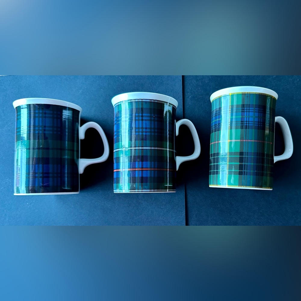 Scottish Tarten Coffee Mugs - Picture 2 of 6